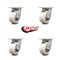 Service Caster 4 Inch Kingpinless Nylon Wheel Swivel Top Plate Caster, 4PK SCC-KP30S420-NYR-4 - alternate 5